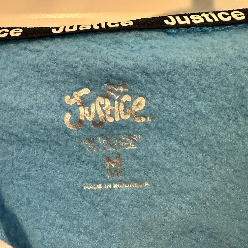 Justice Girls Medium Gymnast Hoodie & Joggers Set – Malibu Aqua - EUC